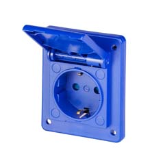 Presa Schuko per quadro con flange